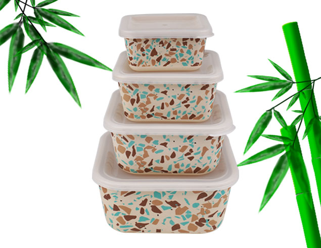 Lunch box set with decal printed