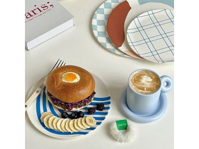 2023 New Type Eco-friendly Biodegradable round Bamboo Fiber Melamine Plastic Charger Plates