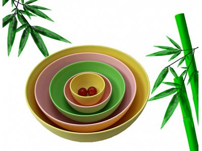 Chinese supplier eco novelty new products reusable bamboo fibre unique salad bowl