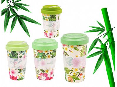 Promotional 300ml/450ml/500ml natural biodegradable bamboo fiber cup/ bamboo coffee mug/reusable coffee cup