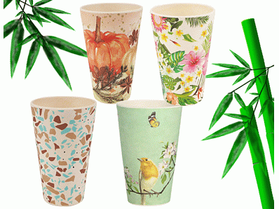 14oz 400ml dishwasher safe bamboo fiber coffee mug and cup