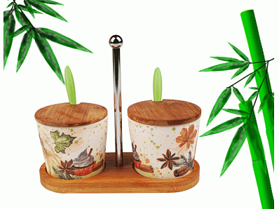 SET OF 2 ROUND CONDIMENT BOWL