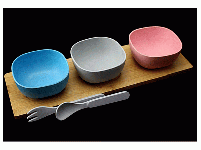 Manufacturers selling fruit bowl japanese bamboo fiber snack plate