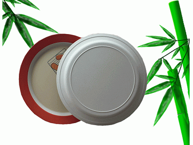 2020 eco-friendly bamboo fiber plate with printing custom printed bamboo fiber plate