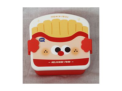 High quality sauce High temperature RPET plastic cartoon lunch box for kids